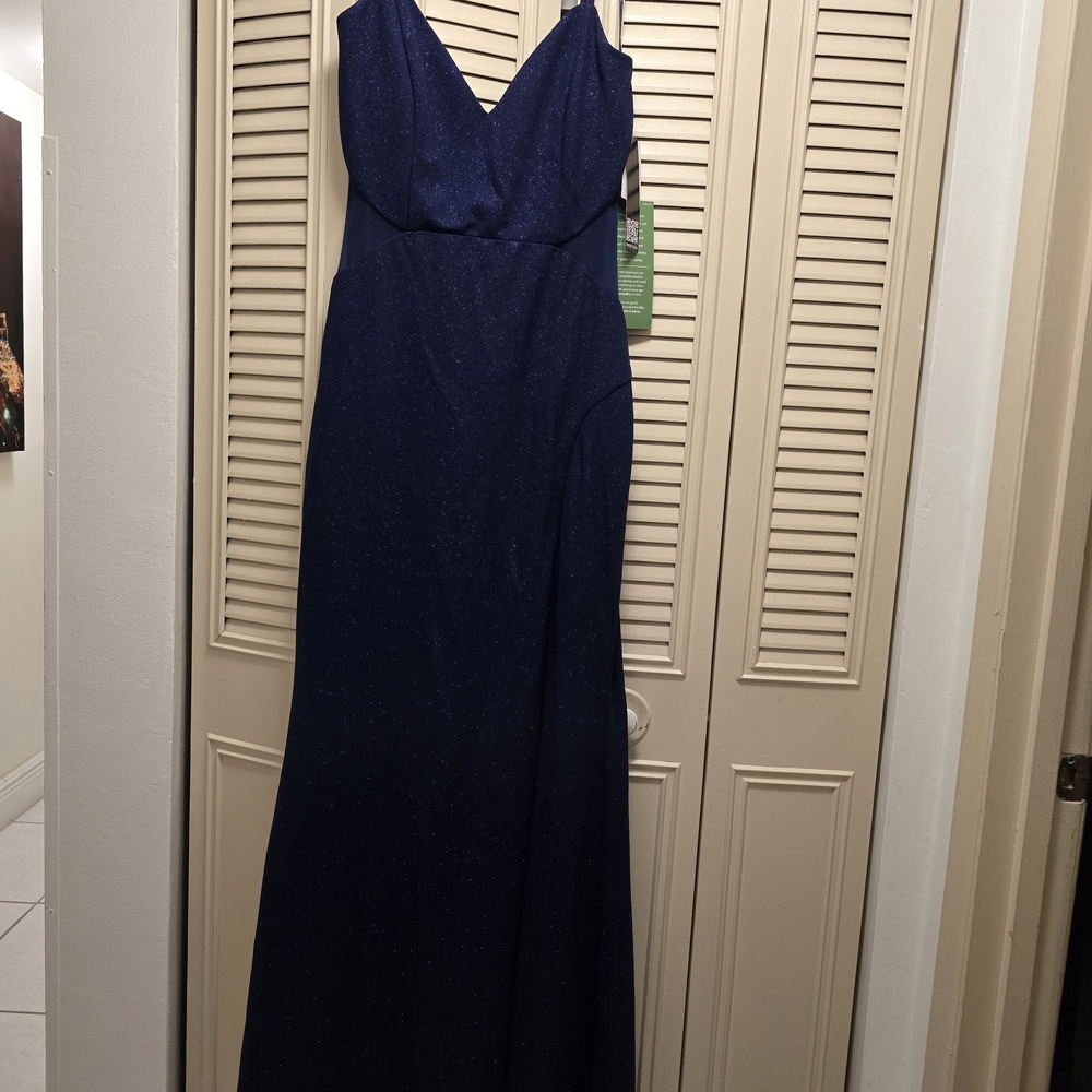 Trixxi Sparkling Navy Maxi Dress